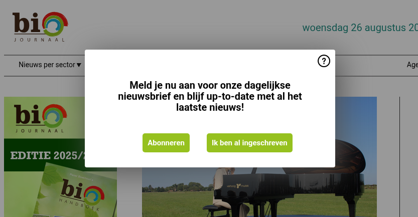 Hét branchemedium voor de biologische sector