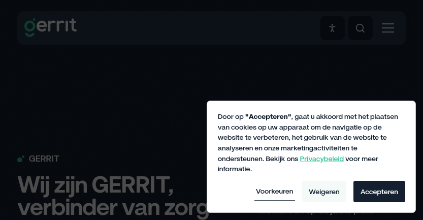 Home | GERRIT - Regionale samenwerkingsorganisatie voor databeschikbaarheid