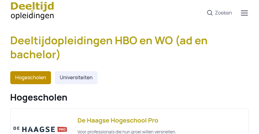Deeltijd-opleidingen.nl