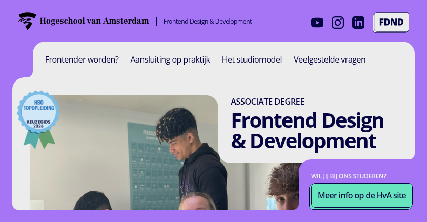 Frontend Design en Development (FDND) | Leer websites bouwen